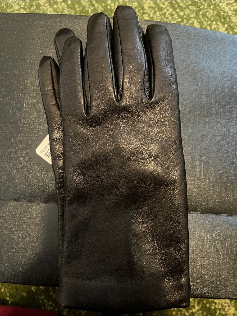 Women's Black Leather Gloves - Classic Sleek Style